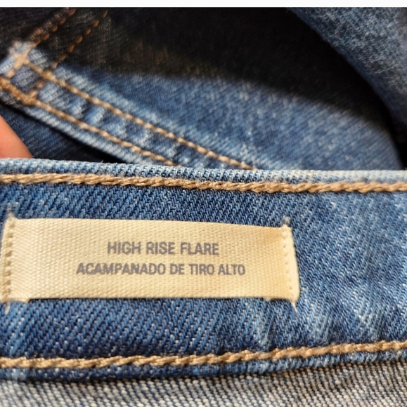 6L Universal Thread Jeans Women's  High-Rise Flare Blue Denim Pants 6L - Picture 8 of 15